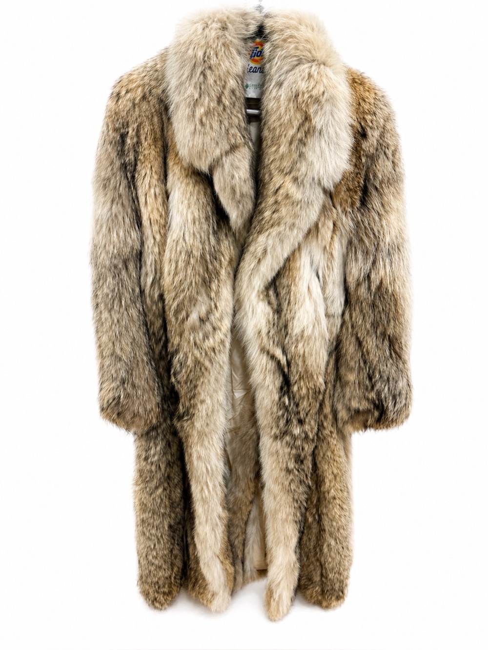 Vintage Coyote Fur Coat Full Length SZOR-DIENER Men’s 44 | Women’s L/XL Luxury
